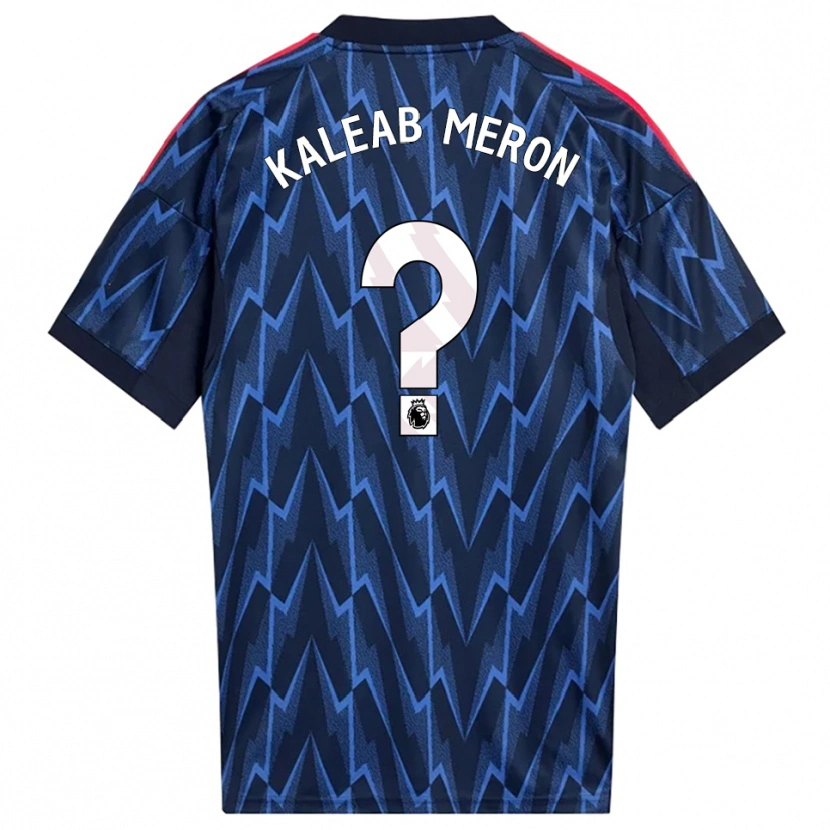 Danxen Kinder Kaleab Meron #0 Marine Rot Auswärtstrikot Trikot 2025/26 T-Shirt