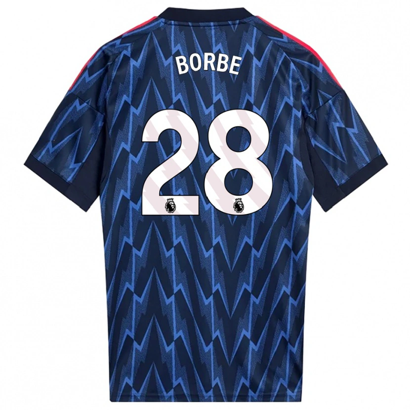 Danxen Kinder Anneke Borbe #28 Marine Rot Auswärtstrikot Trikot 2025/26 T-Shirt