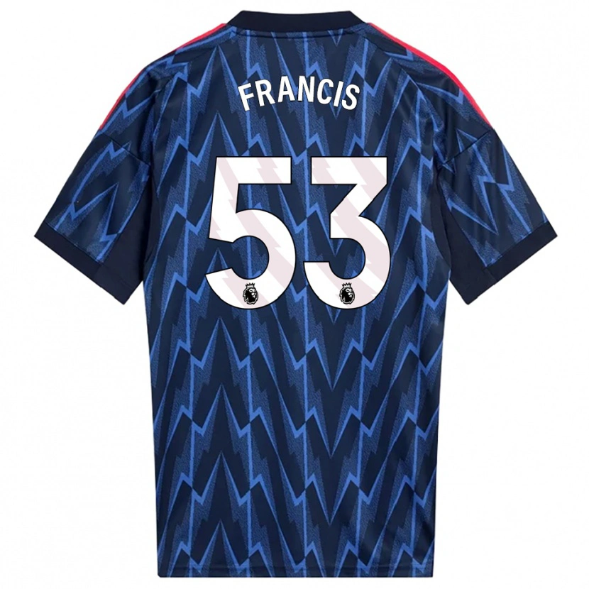 Danxen Kinder Jack Henry Francis #53 Marine Rot Auswärtstrikot Trikot 2025/26 T-Shirt