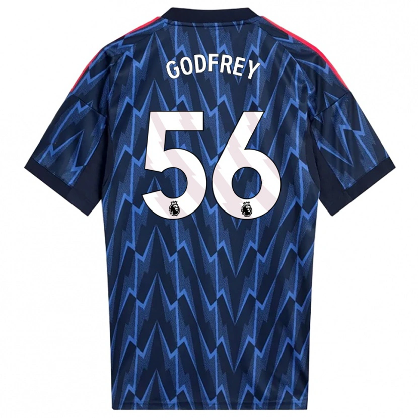 Danxen Kinder Freya Godfrey #56 Marine Rot Auswärtstrikot Trikot 2025/26 T-Shirt