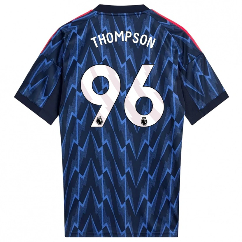 Danxen Kinder Kyran Thompson #96 Marine Rot Auswärtstrikot Trikot 2025/26 T-Shirt