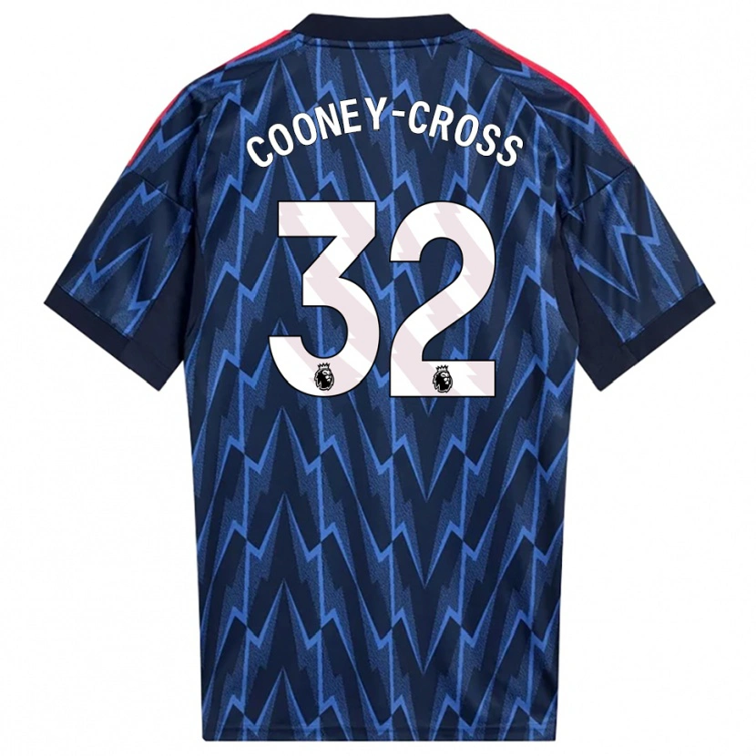 Danxen Kinder Kyra Cooney-Cross #32 Marine Rot Auswärtstrikot Trikot 2025/26 T-Shirt