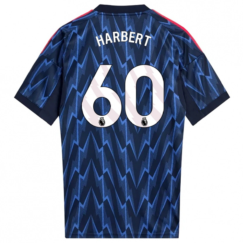 Danxen Kinder Laila Harbert #60 Marine Rot Auswärtstrikot Trikot 2025/26 T-Shirt