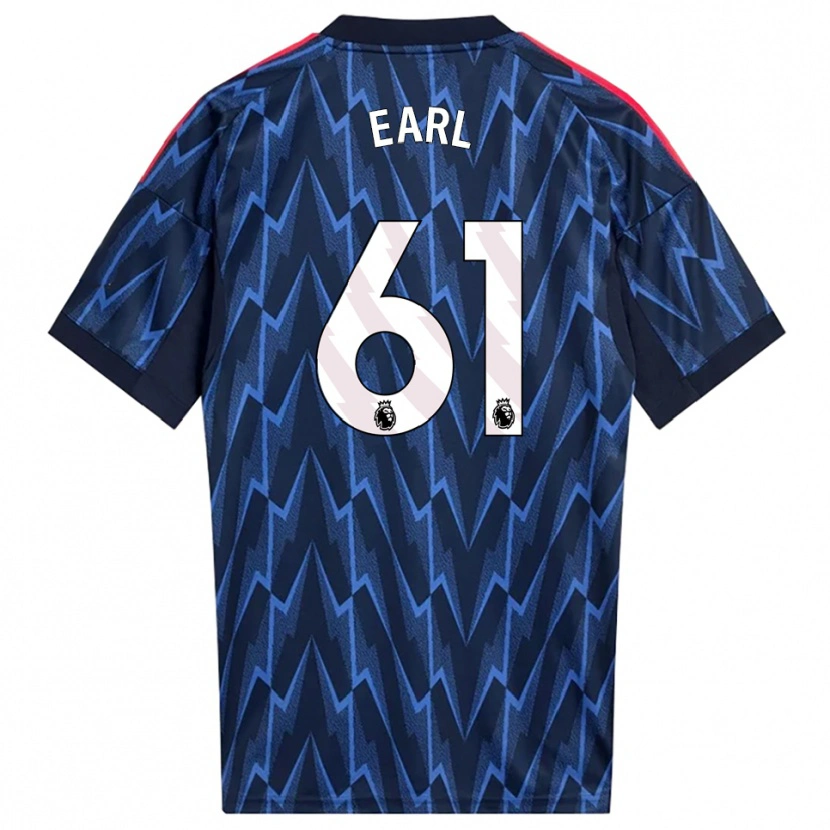 Danxen Kinder Madison Earl #61 Marine Rot Auswärtstrikot Trikot 2025/26 T-Shirt
