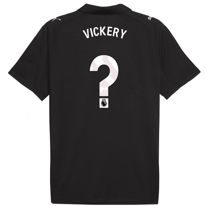 Danxen Kinder Ben Vickery #0 Schwarz Weiß Auswärtstrikot Trikot 2025/26 T-Shirt