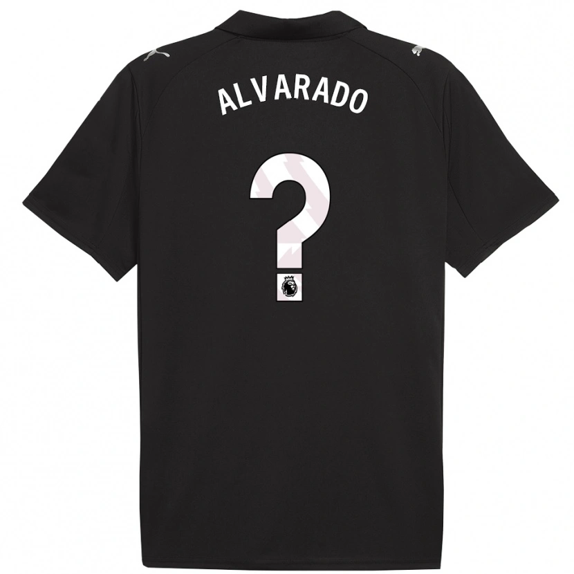 Danxen Kinder Lucas Alvarado #0 Schwarz Weiß Auswärtstrikot Trikot 2025/26 T-Shirt