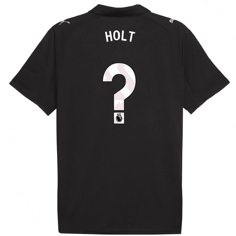 Danxen Kinder Charlie Holt #0 Schwarz Weiß Auswärtstrikot Trikot 2025/26 T-Shirt