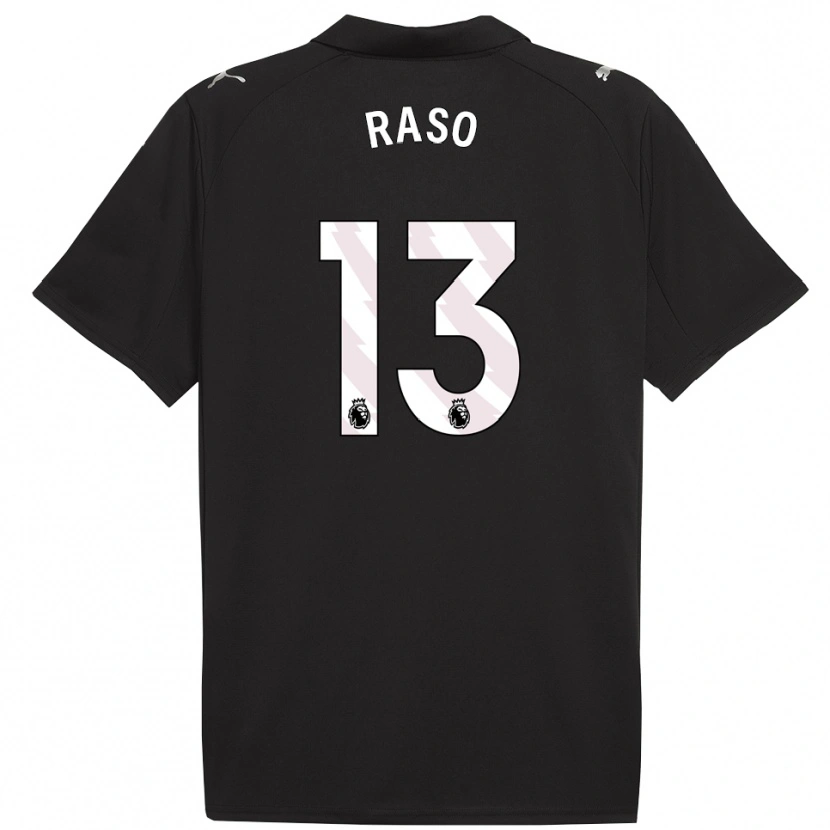 Danxen Kinder Hayley Raso #13 Schwarz Weiß Auswärtstrikot Trikot 2025/26 T-Shirt