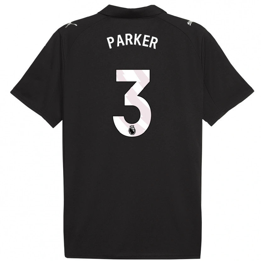 Danxen Kinder Harrison Parker #3 Schwarz Weiß Auswärtstrikot Trikot 2025/26 T-Shirt