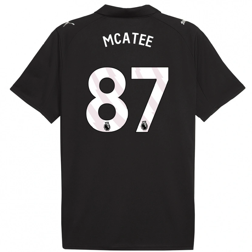 Danxen Kinder James Mcatee #87 Schwarz Weiß Auswärtstrikot Trikot 2025/26 T-Shirt