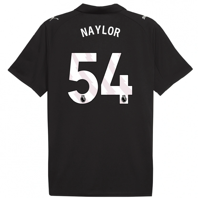 Danxen Kinder Seb Naylor #54 Schwarz Weiß Auswärtstrikot Trikot 2025/26 T-Shirt