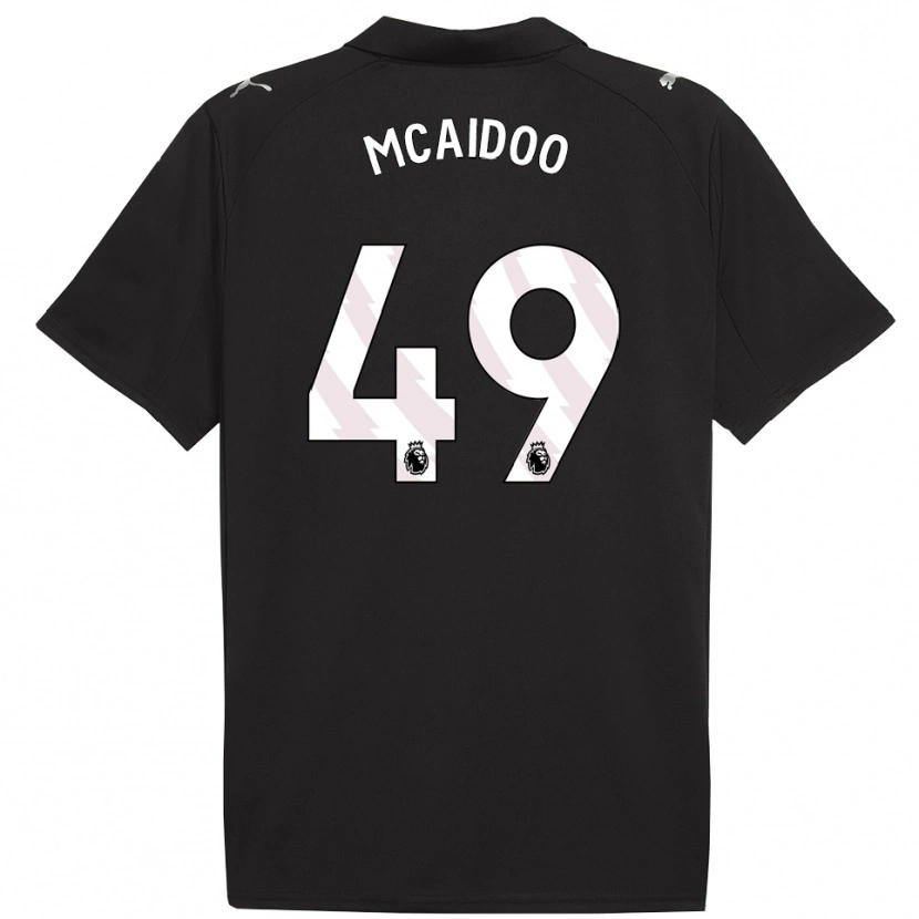 Danxen Kinder Ryan Mcaidoo #49 Schwarz Weiß Auswärtstrikot Trikot 2025/26 T-Shirt