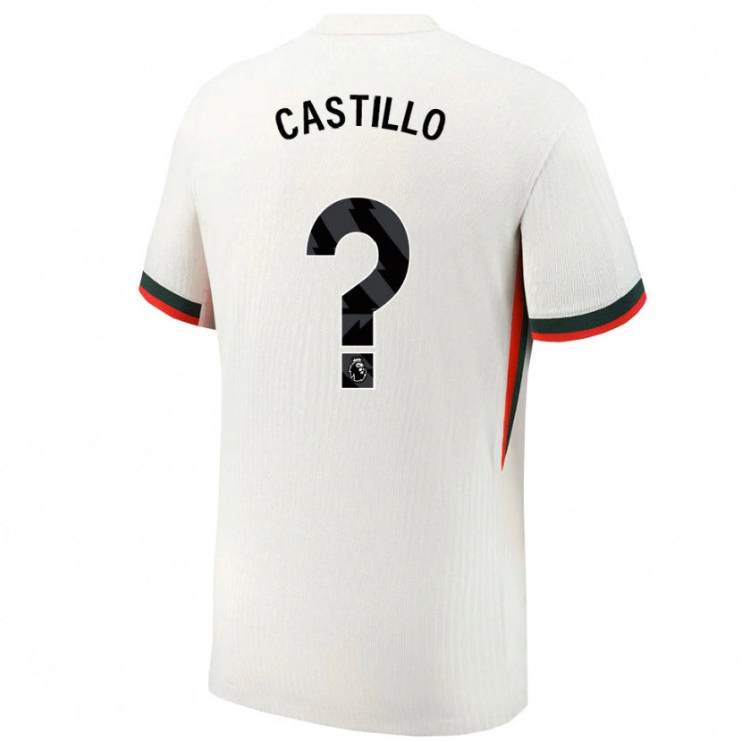 Danxen Kinder Juan Castillo #0 Weiß Grün Auswärtstrikot Trikot 2025/26 T-Shirt