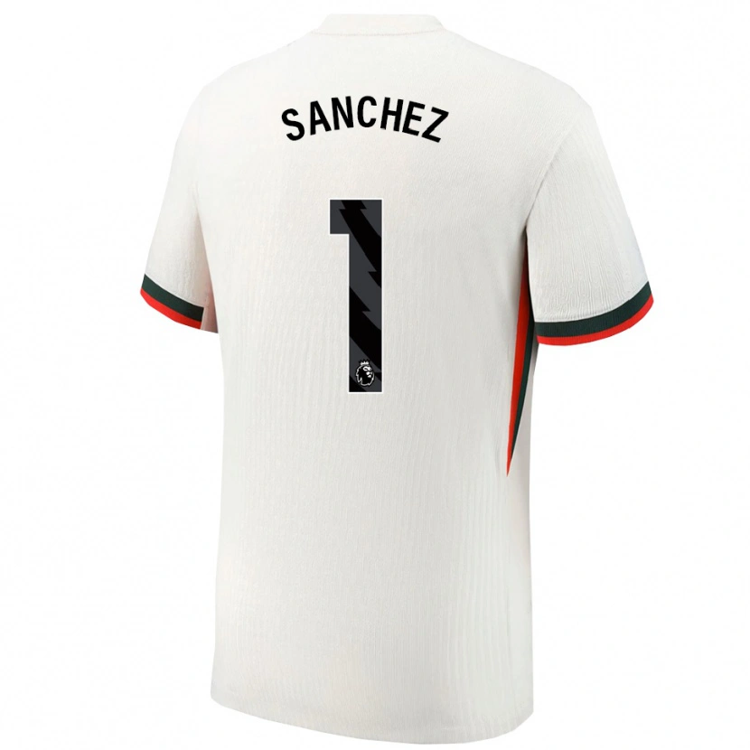 Danxen Kinder Robert Sánchez #1 Weiß Grün Auswärtstrikot Trikot 2025/26 T-Shirt