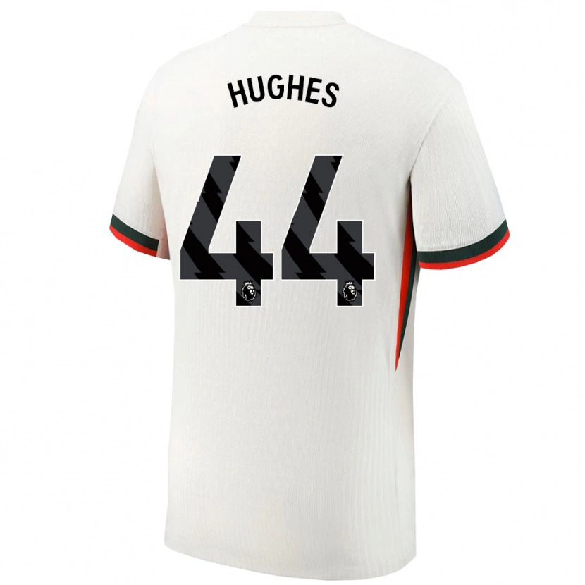Danxen Kinder Brodi Hughes #44 Weiß Grün Auswärtstrikot Trikot 2025/26 T-Shirt