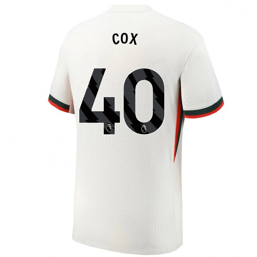 Danxen Kinder Katie Cox #40 Weiß Grün Auswärtstrikot Trikot 2025/26 T-Shirt