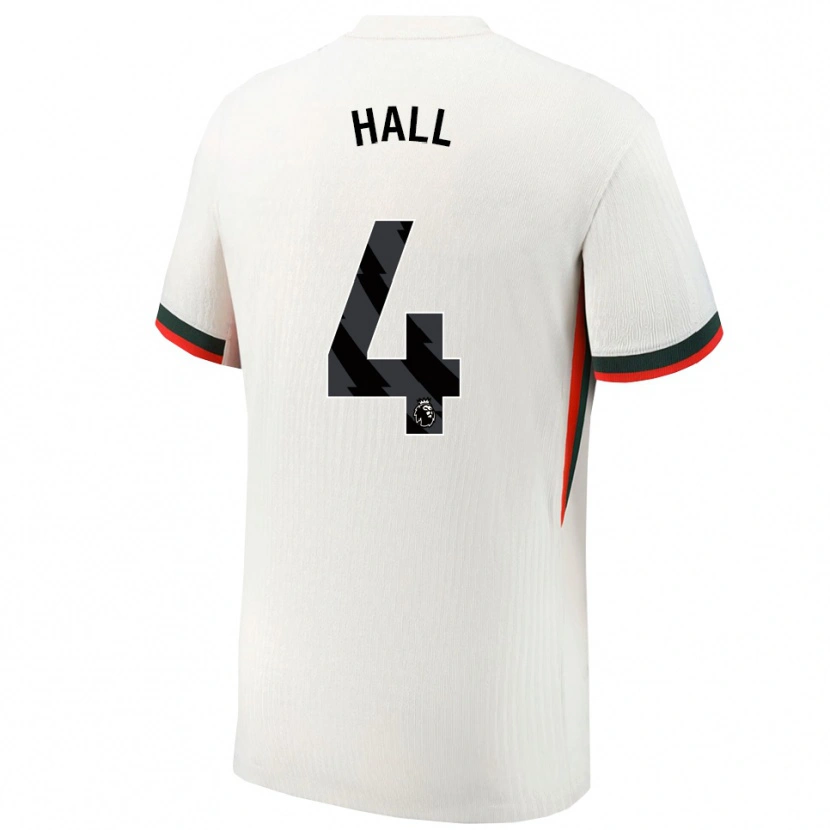 Danxen Kinder Jacob Hall #4 Weiß Grün Auswärtstrikot Trikot 2025/26 T-Shirt