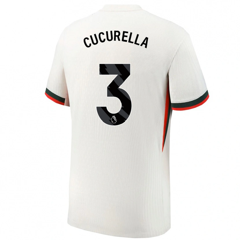 Danxen Kinder Marc Cucurella #3 Weiß Grün Auswärtstrikot Trikot 2025/26 T-Shirt