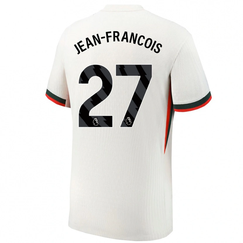 Danxen Kinder Oriane Jean-Francois #27 Weiß Grün Auswärtstrikot Trikot 2025/26 T-Shirt