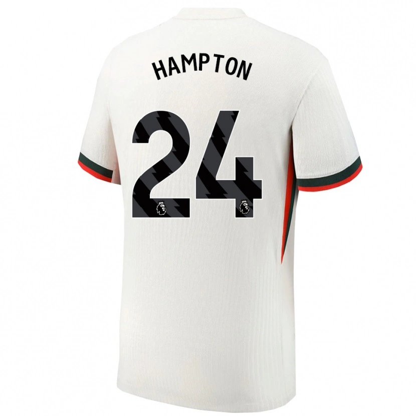 Danxen Kinder Hannah Hampton #24 Weiß Grün Auswärtstrikot Trikot 2025/26 T-Shirt