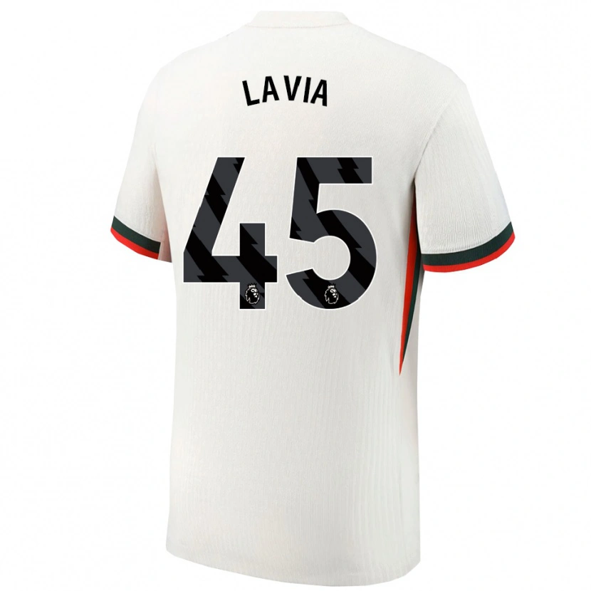 Danxen Kinder Roméo Lavia #45 Weiß Grün Auswärtstrikot Trikot 2025/26 T-Shirt