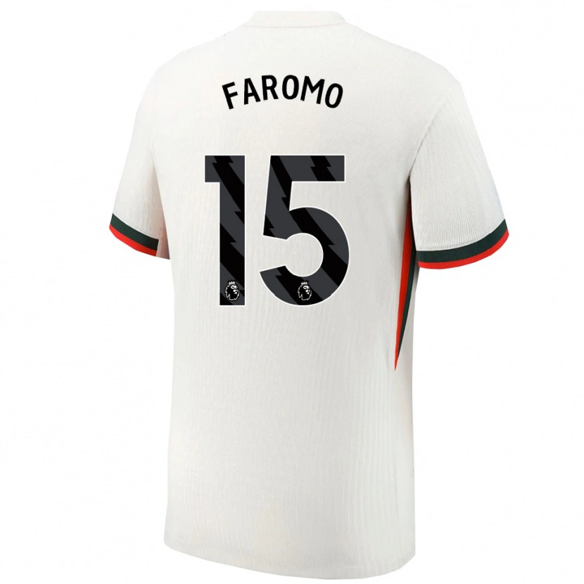 Danxen Kinder Trey Faromo #15 Weiß Grün Auswärtstrikot Trikot 2025/26 T-Shirt