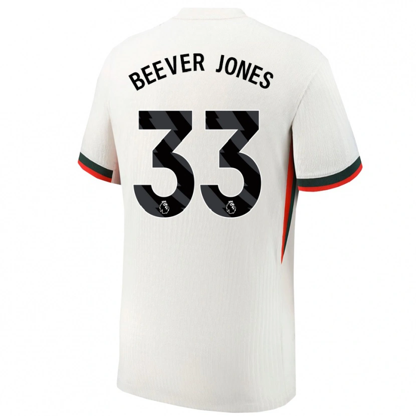 Danxen Kinder Aggie Beever-Jones #33 Weiß Grün Auswärtstrikot Trikot 2025/26 T-Shirt