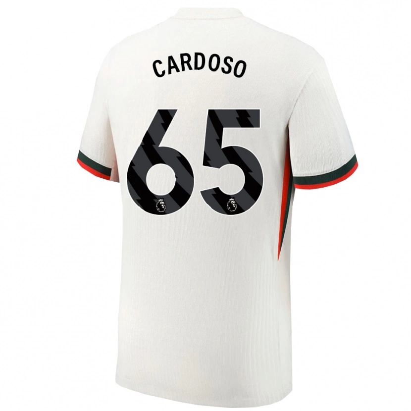 Danxen Kinder Leo Cardoso #65 Weiß Grün Auswärtstrikot Trikot 2025/26 T-Shirt