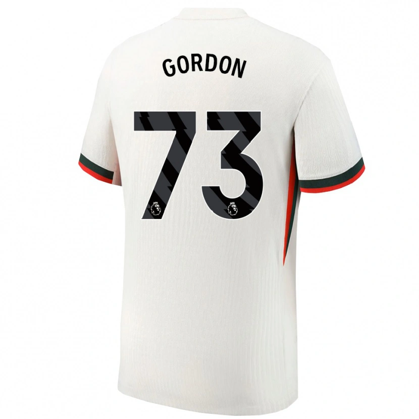 Danxen Kinder Sol Gordon #73 Weiß Grün Auswärtstrikot Trikot 2025/26 T-Shirt