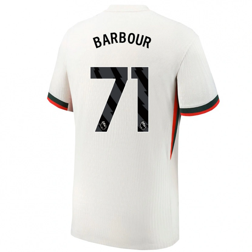 Danxen Kinder Kobe Barbour #71 Weiß Grün Auswärtstrikot Trikot 2025/26 T-Shirt
