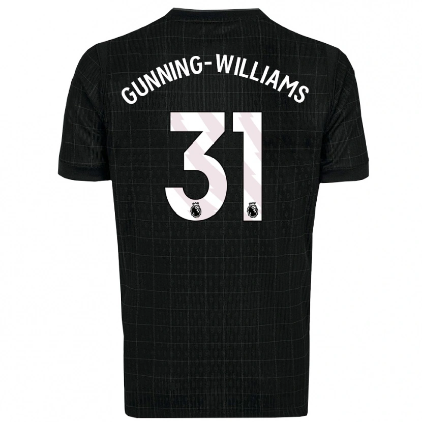 Danxen Kinder Lenna Gunning-Williams #31 Schwarz Grau Auswärtstrikot Trikot 2025/26 T-Shirt