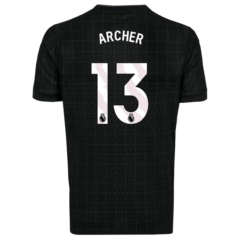 Danxen Kinder Samual Archer #13 Schwarz Grau Auswärtstrikot Trikot 2025/26 T-Shirt