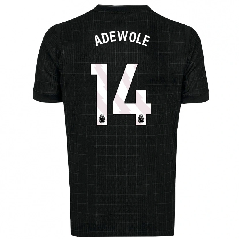 Danxen Kinder Miracle Adewole #14 Schwarz Grau Auswärtstrikot Trikot 2025/26 T-Shirt