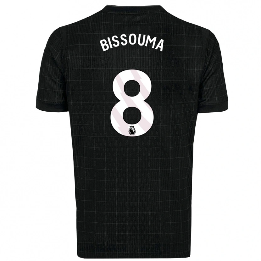 Danxen Kinder Yves Bissouma #8 Schwarz Grau Auswärtstrikot Trikot 2025/26 T-Shirt