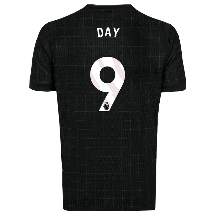 Danxen Kinder Frankie Day #9 Schwarz Grau Auswärtstrikot Trikot 2025/26 T-Shirt
