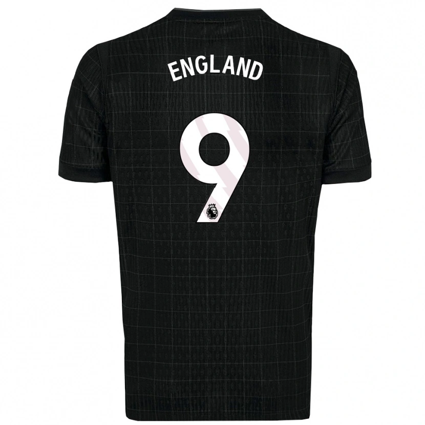 Danxen Kinder Bethany England #9 Schwarz Grau Auswärtstrikot Trikot 2025/26 T-Shirt