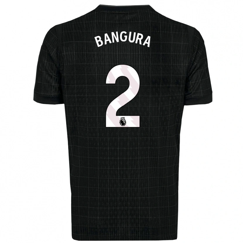 Danxen Kinder Samal Bangura #2 Schwarz Grau Auswärtstrikot Trikot 2025/26 T-Shirt