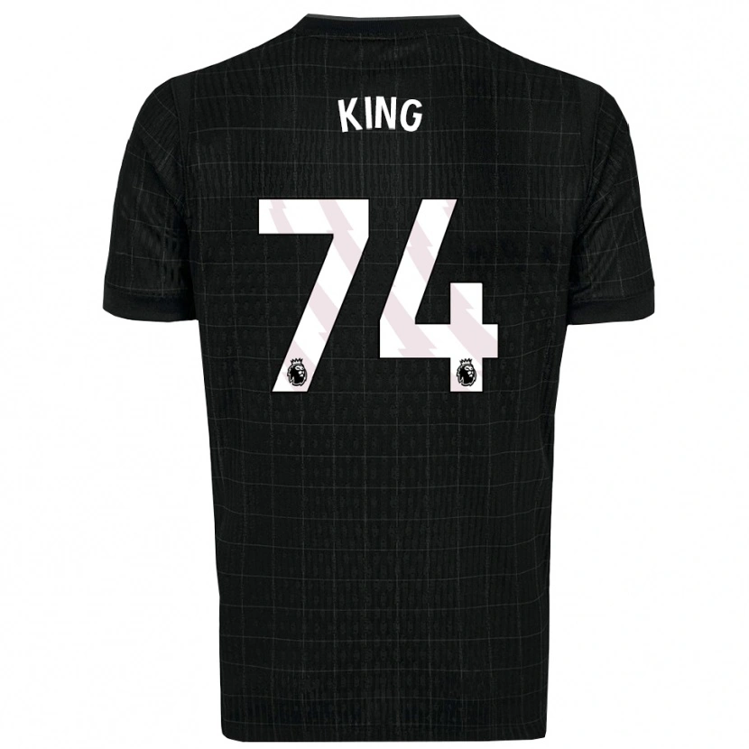 Danxen Kinder Maeson King #74 Schwarz Grau Auswärtstrikot Trikot 2025/26 T-Shirt