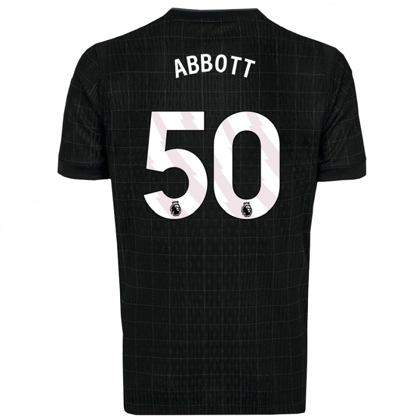 Danxen Kinder George Abbott #50 Schwarz Grau Auswärtstrikot Trikot 2025/26 T-Shirt