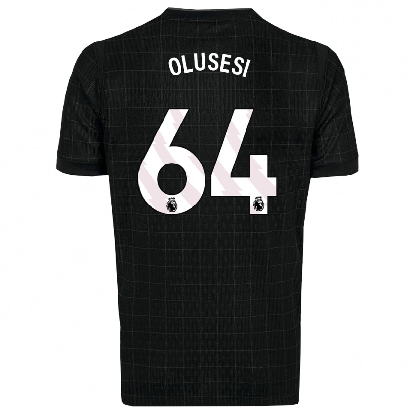 Danxen Kinder Callum Olusesi #64 Schwarz Grau Auswärtstrikot Trikot 2025/26 T-Shirt