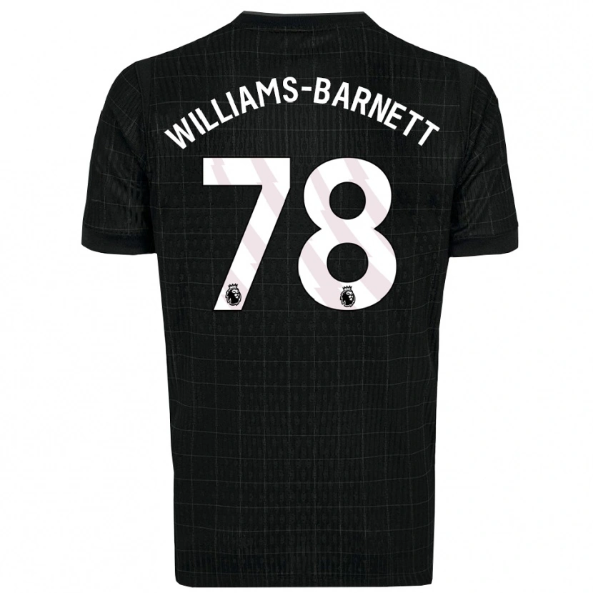 Danxen Kinder Lucá Williams-Barnett #78 Schwarz Grau Auswärtstrikot Trikot 2025/26 T-Shirt
