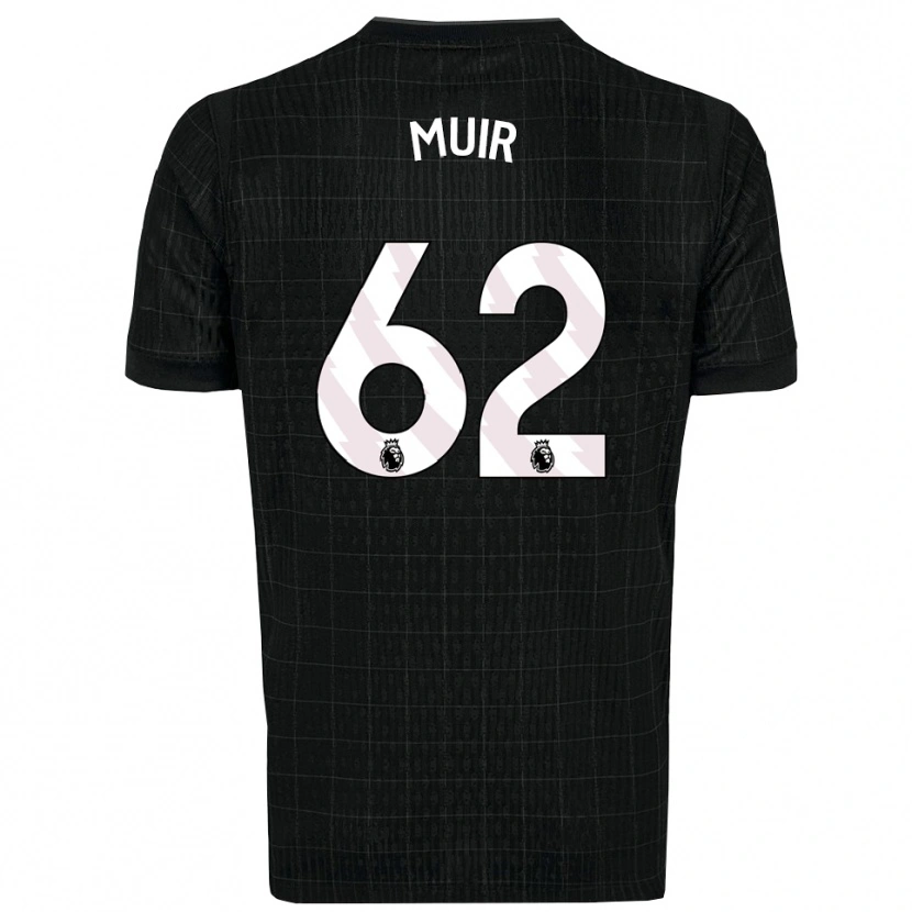 Danxen Kinder Marqes Muir #62 Schwarz Grau Auswärtstrikot Trikot 2025/26 T-Shirt
