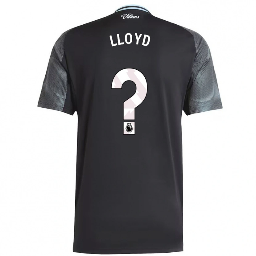 Danxen Kinder Olly Lloyd #0 Schwarz Himmelblau Auswärtstrikot Trikot 2025/26 T-Shirt