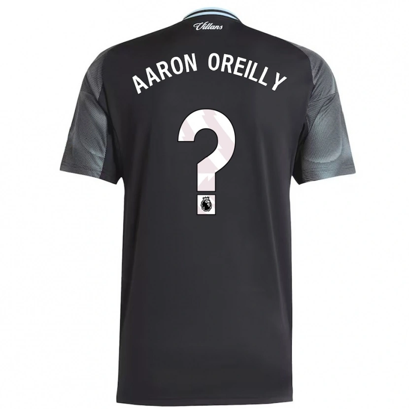 Danxen Kinder Aaron Oreilly #0 Schwarz Himmelblau Auswärtstrikot Trikot 2025/26 T-Shirt