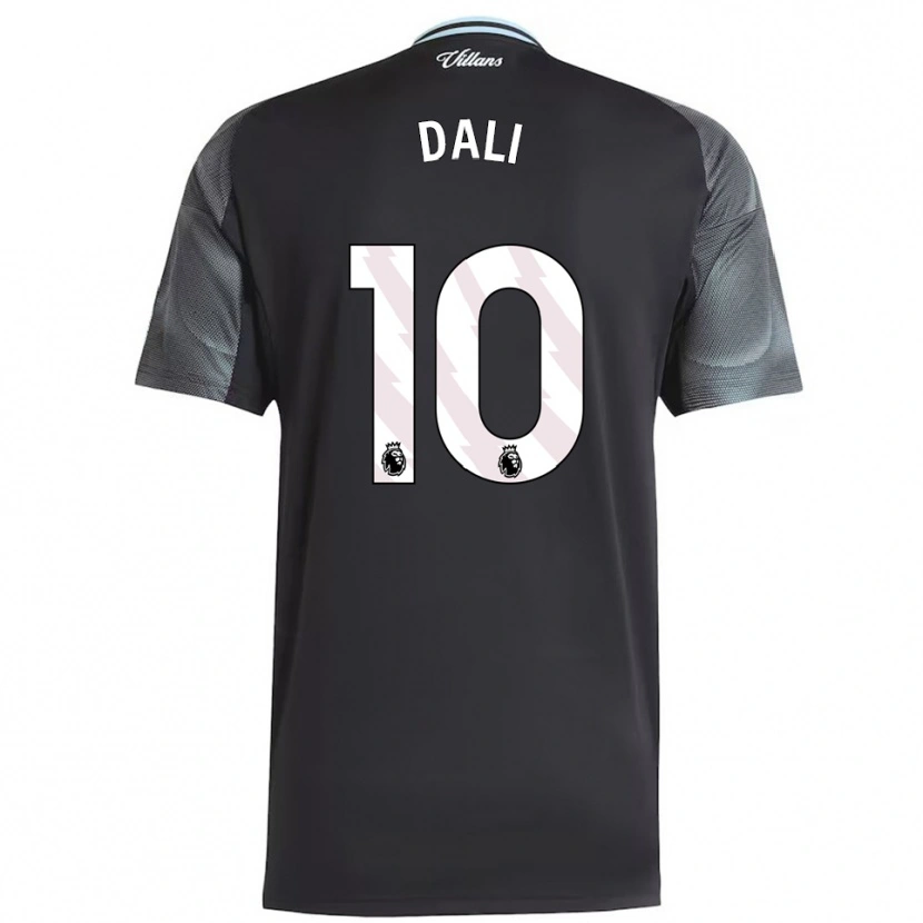 Danxen Kinder Kenza Dali #10 Schwarz Himmelblau Auswärtstrikot Trikot 2025/26 T-Shirt