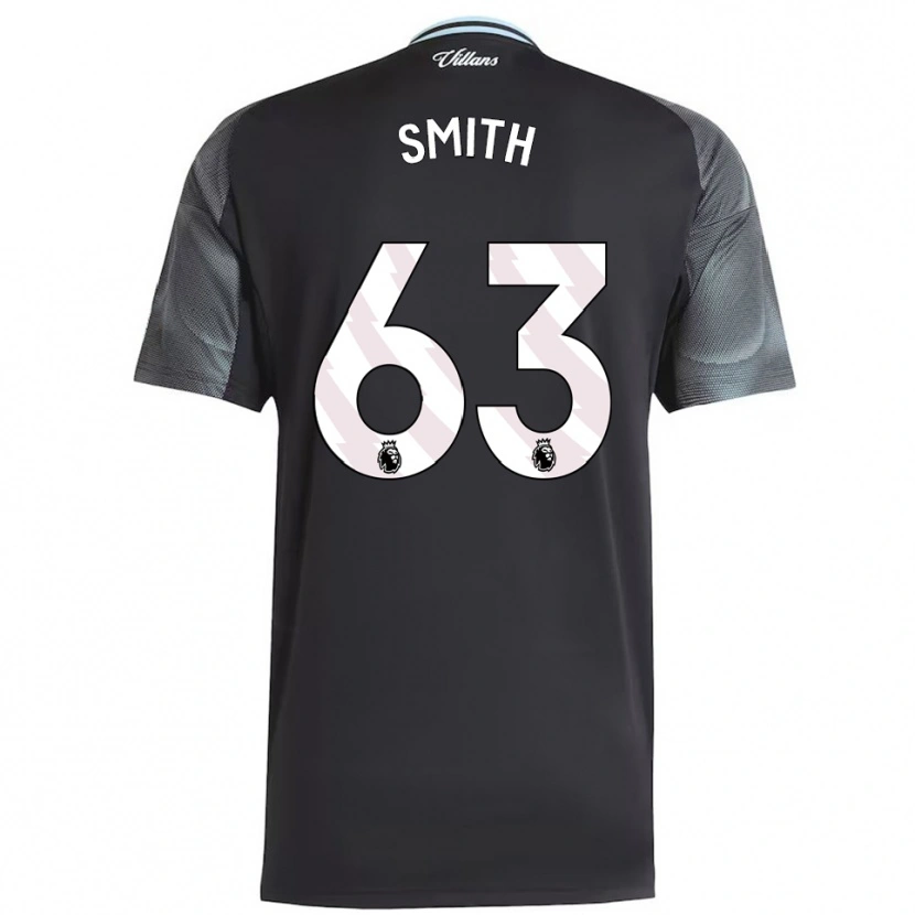 Danxen Kinder Kerr Smith #63 Schwarz Himmelblau Auswärtstrikot Trikot 2025/26 T-Shirt