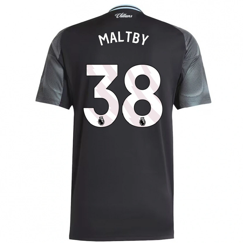 Danxen Kinder Rachel Maltby #38 Schwarz Himmelblau Auswärtstrikot Trikot 2025/26 T-Shirt