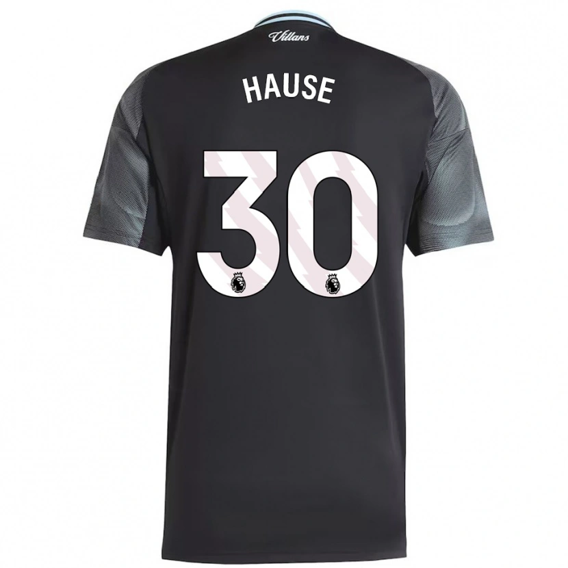 Danxen Kinder Kortney Hause #30 Schwarz Himmelblau Auswärtstrikot Trikot 2025/26 T-Shirt