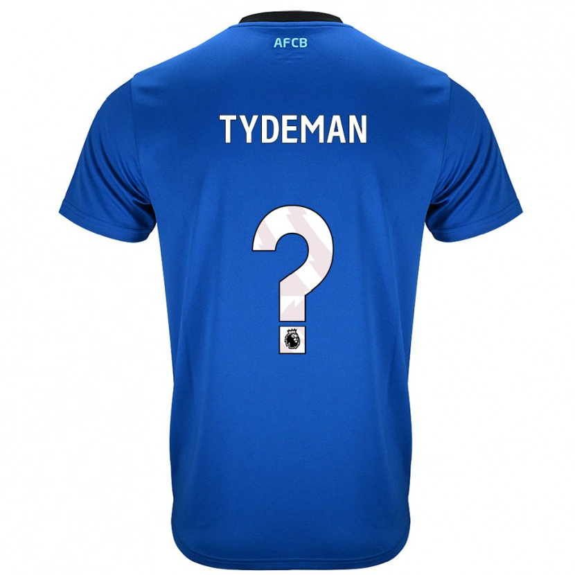 Danxen Kinder Kian Tydeman #0 Blau Schwarz Auswärtstrikot Trikot 2025/26 T-Shirt