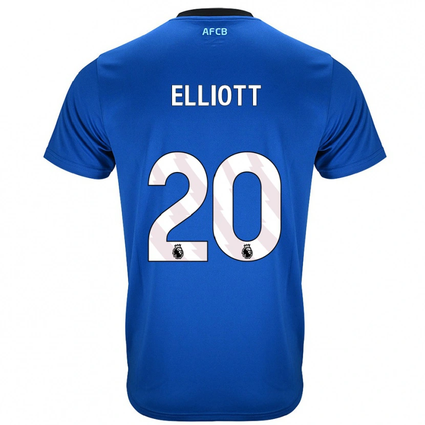 Danxen Kinder Kaitlyn Elliott #20 Blau Schwarz Auswärtstrikot Trikot 2025/26 T-Shirt